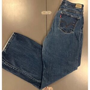 Levi's‎ 512 Perfectly Slimming Jeans Women 10M Blue Good Bootcut Stretch Denim